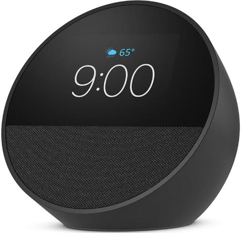 Bocina Inteligente Amazon Echo Spot Smart Negro Con Alexa